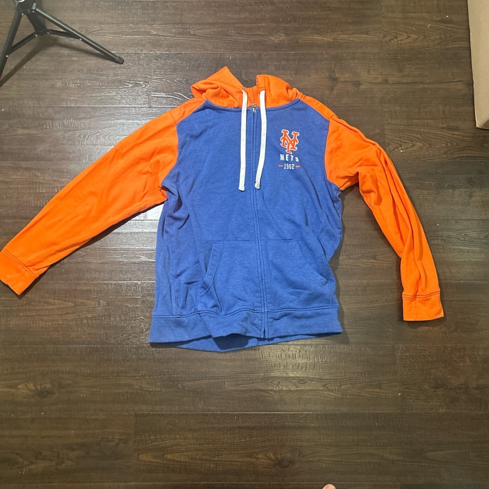 Blue and Orange New York Mets Fanatics Hoodie